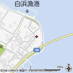 茨城県行方市白浜306周辺の地図