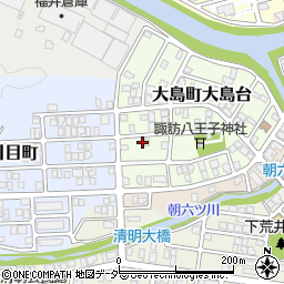 福井県福井市大島町大島台1117周辺の地図