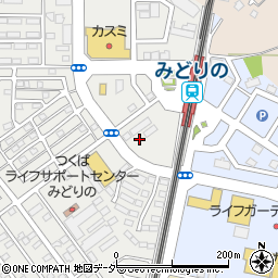 茨城県つくば市みどりの周辺の地図