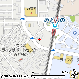 茨城県つくば市みどりの周辺の地図