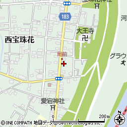 埼玉県春日部市西宝珠花105周辺の地図