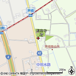 埼玉県春日部市芦橋172周辺の地図