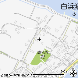 茨城県行方市白浜375周辺の地図