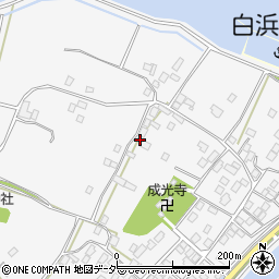 茨城県行方市白浜374周辺の地図