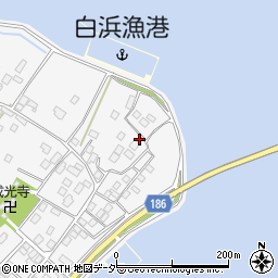 茨城県行方市白浜317周辺の地図