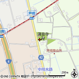 埼玉県春日部市芦橋1264周辺の地図