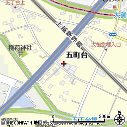 埼玉県桶川市五町台133周辺の地図