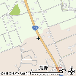 茨城県鹿嶋市荒野847-9周辺の地図