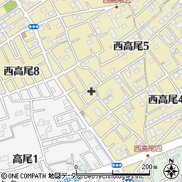 埼玉県北本市西高尾8丁目220周辺の地図
