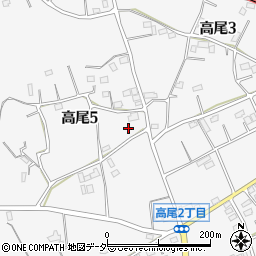 埼玉県北本市高尾5丁目118周辺の地図
