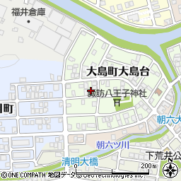 福井県福井市大島町大島台1204周辺の地図