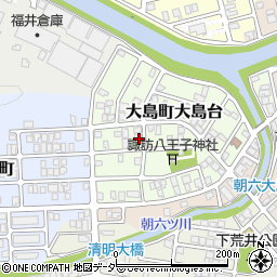 福井県福井市大島町大島台1202周辺の地図