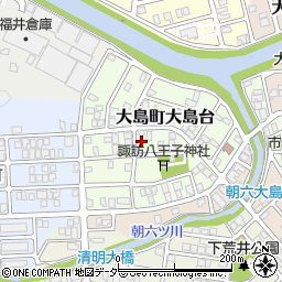福井県福井市大島町大島台714周辺の地図
