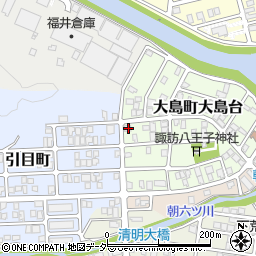 福井県福井市大島町大島台1213周辺の地図
