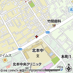 埼玉県北本市西高尾3丁目167周辺の地図