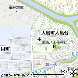 福井県福井市大島町大島台1217周辺の地図