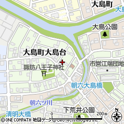 福井県福井市大島町大島台212周辺の地図