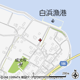 茨城県行方市白浜338-2周辺の地図