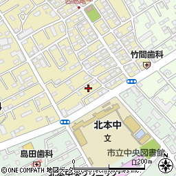 埼玉県北本市西高尾3丁目144周辺の地図