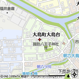 福井県福井市大島町大島台715周辺の地図