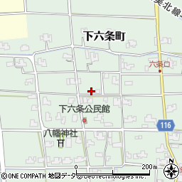 福井県福井市下六条町周辺の地図