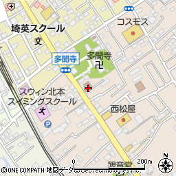 北本市東部公民館周辺の地図