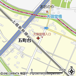 埼玉県桶川市五町台117-4周辺の地図
