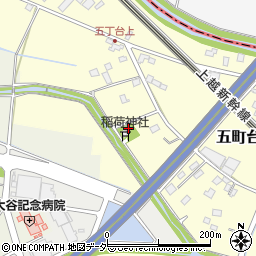 埼玉県桶川市五町台203周辺の地図
