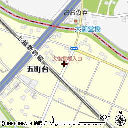 埼玉県桶川市五町台116-3周辺の地図