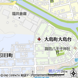 福井県福井市大島町大島台613周辺の地図