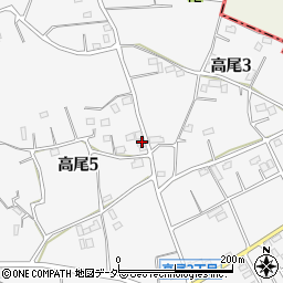 埼玉県北本市高尾5丁目125周辺の地図