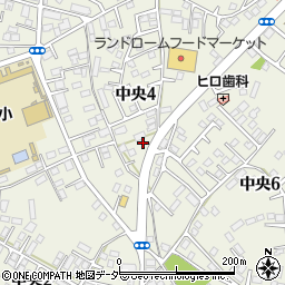 茨城県稲敷郡阿見町中央周辺の地図