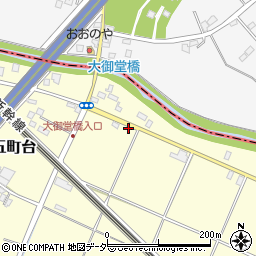 埼玉県桶川市五町台304-1周辺の地図