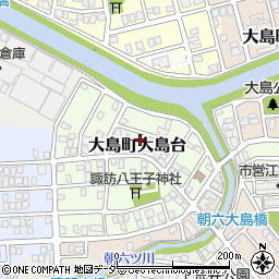 福井県福井市大島町大島台421周辺の地図