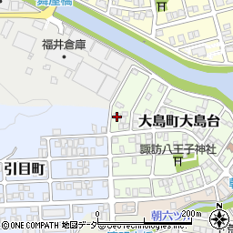 福井県福井市大島町大島台620周辺の地図