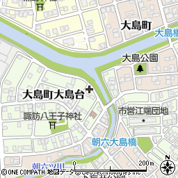 福井県福井市大島町大島台221周辺の地図