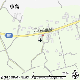 茨城県行方市南671-1周辺の地図