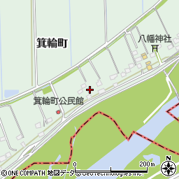 茨城県常総市箕輪町48周辺の地図