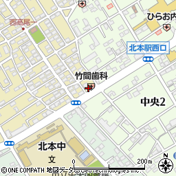 埼玉県北本市西高尾1丁目250周辺の地図