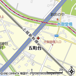 埼玉県桶川市五町台113周辺の地図