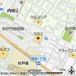 フードマーケットカスミ杉戸店周辺の地図