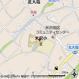 茅野市立米沢小学校周辺の地図