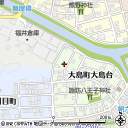 福井県福井市大島町大島台610周辺の地図