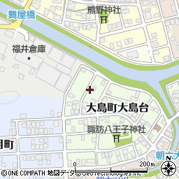 福井県福井市大島町大島台521周辺の地図