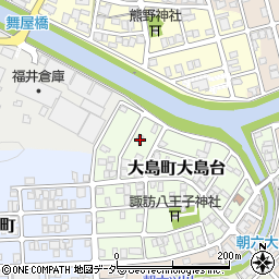 福井県福井市大島町大島台522周辺の地図
