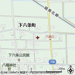 福井県福井市下六条町24-22周辺の地図