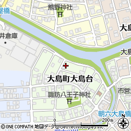 福井県福井市大島町大島台319周辺の地図