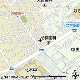 埼玉県北本市西高尾1丁目246周辺の地図