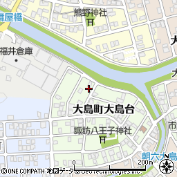 福井県福井市大島町大島台502周辺の地図