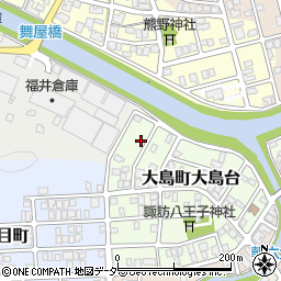 福井県福井市大島町大島台605周辺の地図